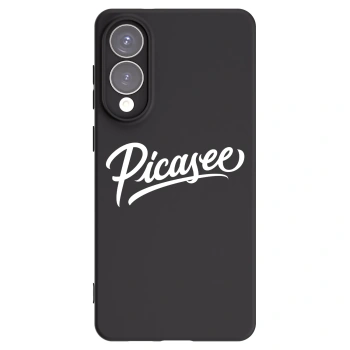 Picasee Μαύρη θήκη σιλικόνης για Samsung Galaxy S25 Edge 5G - Picasee - old logo - white
