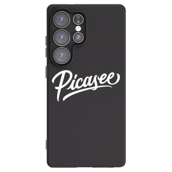 Picasee Μαύρη θήκη σιλικόνης για Samsung Galaxy S25 Ultra 5G - Picasee - old logo - white