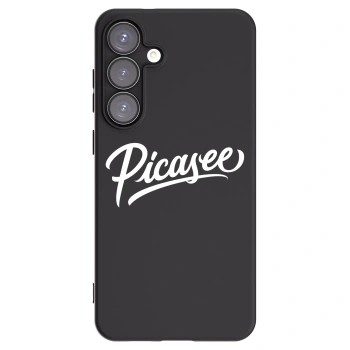 Picasee Μαύρη θήκη σιλικόνης για Samsung Galaxy S25+ 5G - Picasee - old logo - white