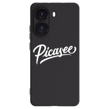 Picasee Μαύρη θήκη σιλικόνης για Xiaomi Poco X7 Pro 5G - Picasee - old logo - white