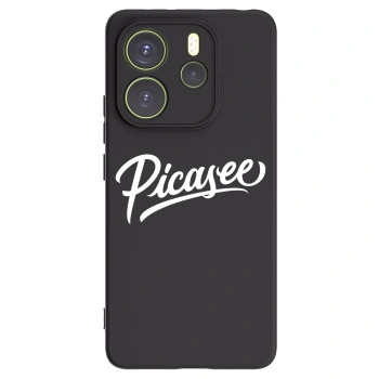 Picasee Μαύρη θήκη σιλικόνης για Xiaomi Redmi Note 14 4G - Picasee - old logo - white