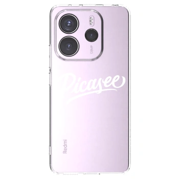 Picasee διαφανής θήκη σιλικόνης Xiaomi Redmi Note 14 4G - Picasee - old logo - white