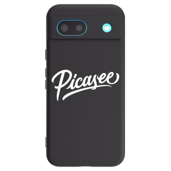 Picasee Μαύρη θήκη σιλικόνης για Google Pixel 8a - Picasee - old logo - white