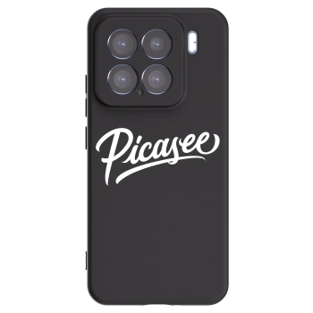 Picasee Μαύρη θήκη σιλικόνης για Xiaomi 15 - Picasee - old logo - white