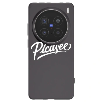 Picasee Μαύρη θήκη σιλικόνης για Vivo X200 Pro - Picasee - old logo - white