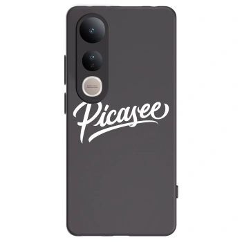 Picasee Μαύρη θήκη σιλικόνης για Vivo V50 Lite 5G - Picasee - old logo - white