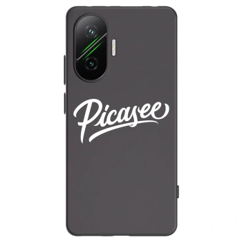 Picasee Μαύρη θήκη σιλικόνης για Xiaomi Poco F7 Pro 5G - Picasee - old logo - white