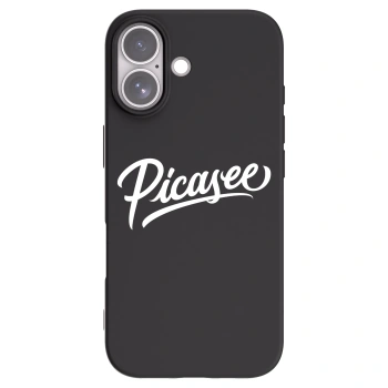 Picasee Μαύρη θήκη σιλικόνης για Apple iPhone 17 - Picasee - old logo - white