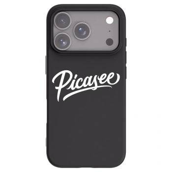 Picasee Μαύρη θήκη σιλικόνης για Apple iPhone 17 Pro - Picasee - old logo - white