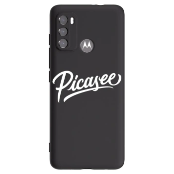 Picasee Μαύρη θήκη σιλικόνης για Motorola Edge 60 5G - Picasee - old logo - white