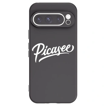 Picasee Μαύρη θήκη σιλικόνης για Google Pixel 9 Pro XL - Picasee - old logo - white