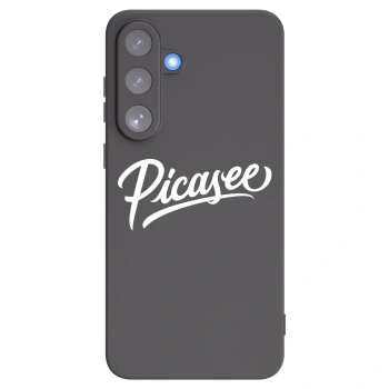Picasee Μαύρη θήκη σιλικόνης για Samsung Galaxy S25 FE 5G - Picasee - old logo - white