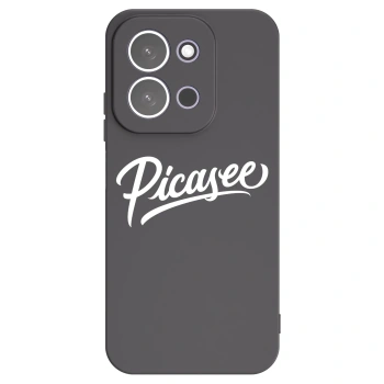 Picasee Μαύρη θήκη σιλικόνης για Xiaomi Redmi 15C 5G - Picasee - old logo - white