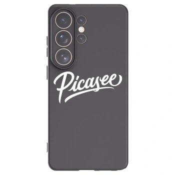 Picasee Μαύρη θήκη σιλικόνης για Samsung Galaxy S26 Ultra - Picasee - old logo - white