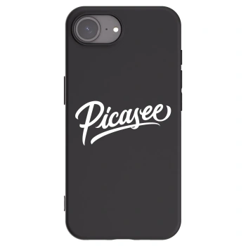 Picasee Μαύρη θήκη σιλικόνης για Apple iPhone 17e - Picasee - old logo - white