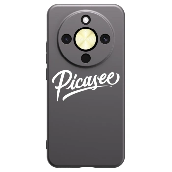 Picasee Μαύρη θήκη σιλικόνης για Honor Magic8 Lite 5G - Picasee - old logo - white