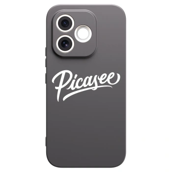 Picasee Μαύρη θήκη σιλικόνης για Honor 600 Lite - Picasee - old logo - white