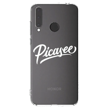 Picasee διαφανής θήκη σιλικόνης Honor 20 Lite - Picasee - old logo - white