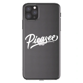 Picasee διαφανής θήκη σιλικόνης Apple iPhone 11 Pro Max - Picasee - old logo - white