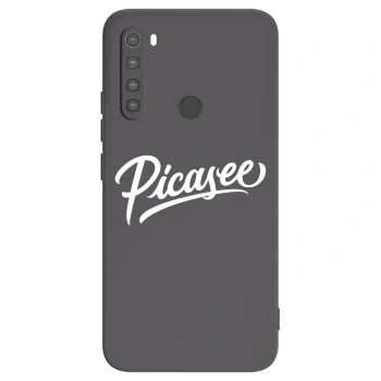 Picasee Μαύρη θήκη σιλικόνης για Xiaomi Redmi Note 8 - Picasee - old logo - white
