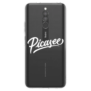 Picasee διαφανής θήκη σιλικόνης Xiaomi Redmi 8 - Picasee - old logo - white