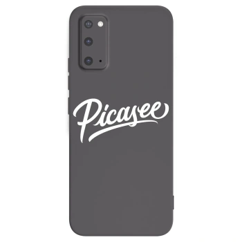 Picasee Μαύρη θήκη σιλικόνης για Samsung Galaxy S20 G980F - Picasee - old logo - white