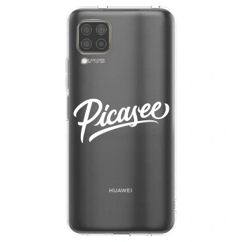 Picasee διαφανής θήκη σιλικόνης Huawei P40 Lite - Picasee - old logo - white