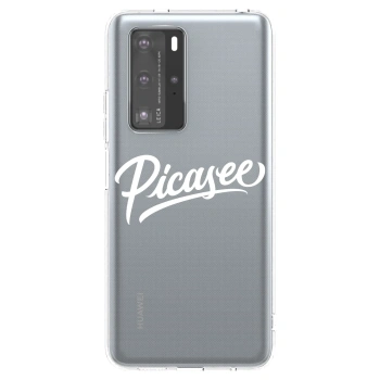 Θήκη για Huawei P40 Pro - Picasee - old logo - white