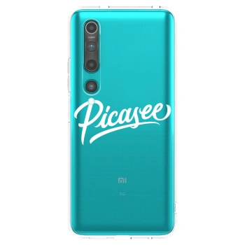Picasee διαφανής θήκη σιλικόνης Xiaomi Mi 10 - Picasee - old logo - white