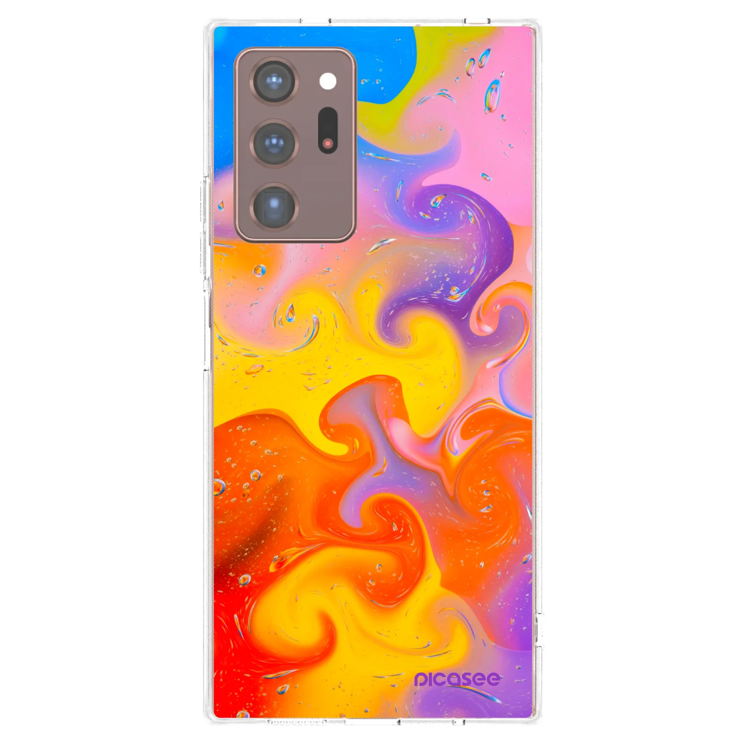 Picasee διαφανής θήκη σιλικόνης Samsung Galaxy Note 20 Ultra - Bubbles
