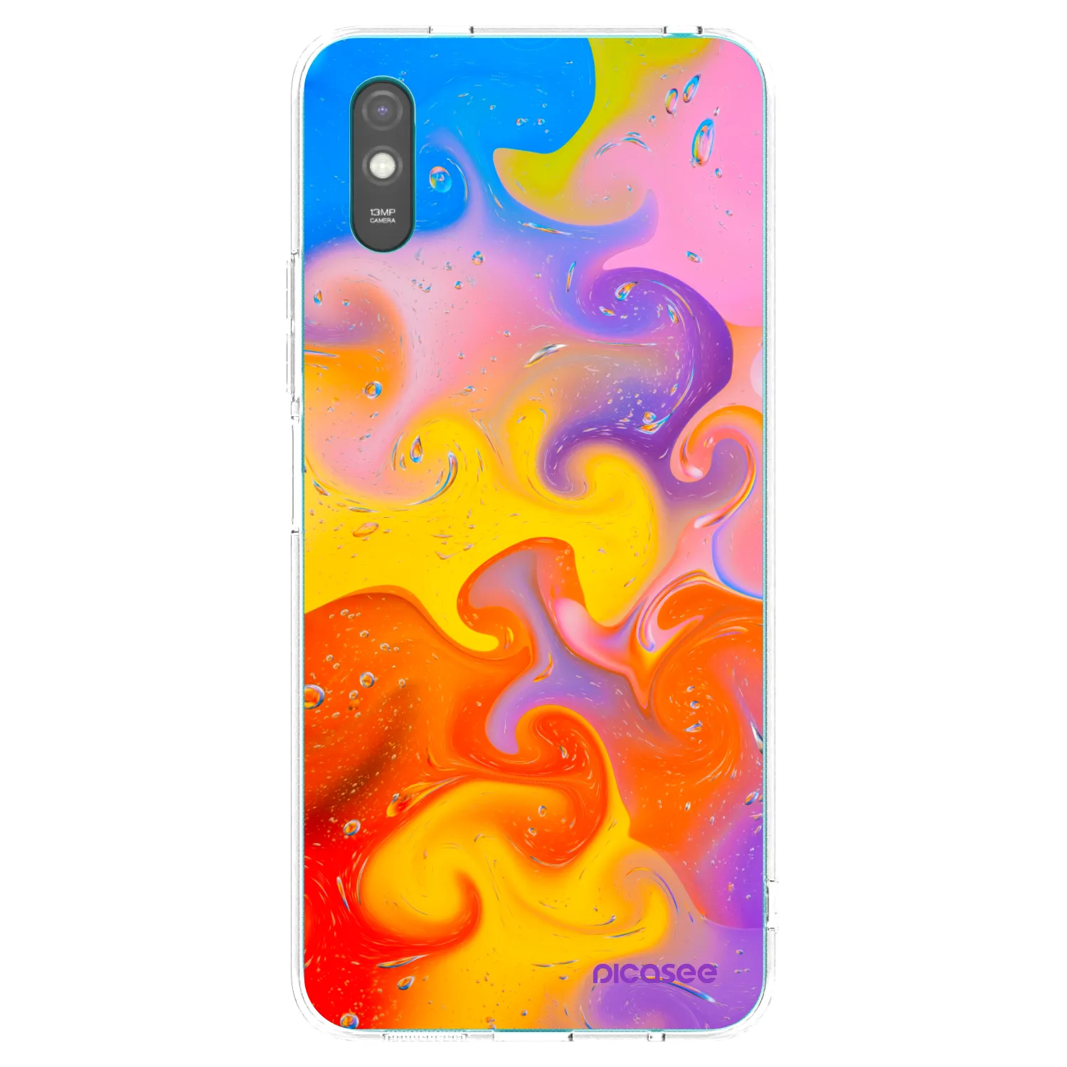 Picasee διαφανής θήκη σιλικόνης Xiaomi Redmi 9A - Bubbles