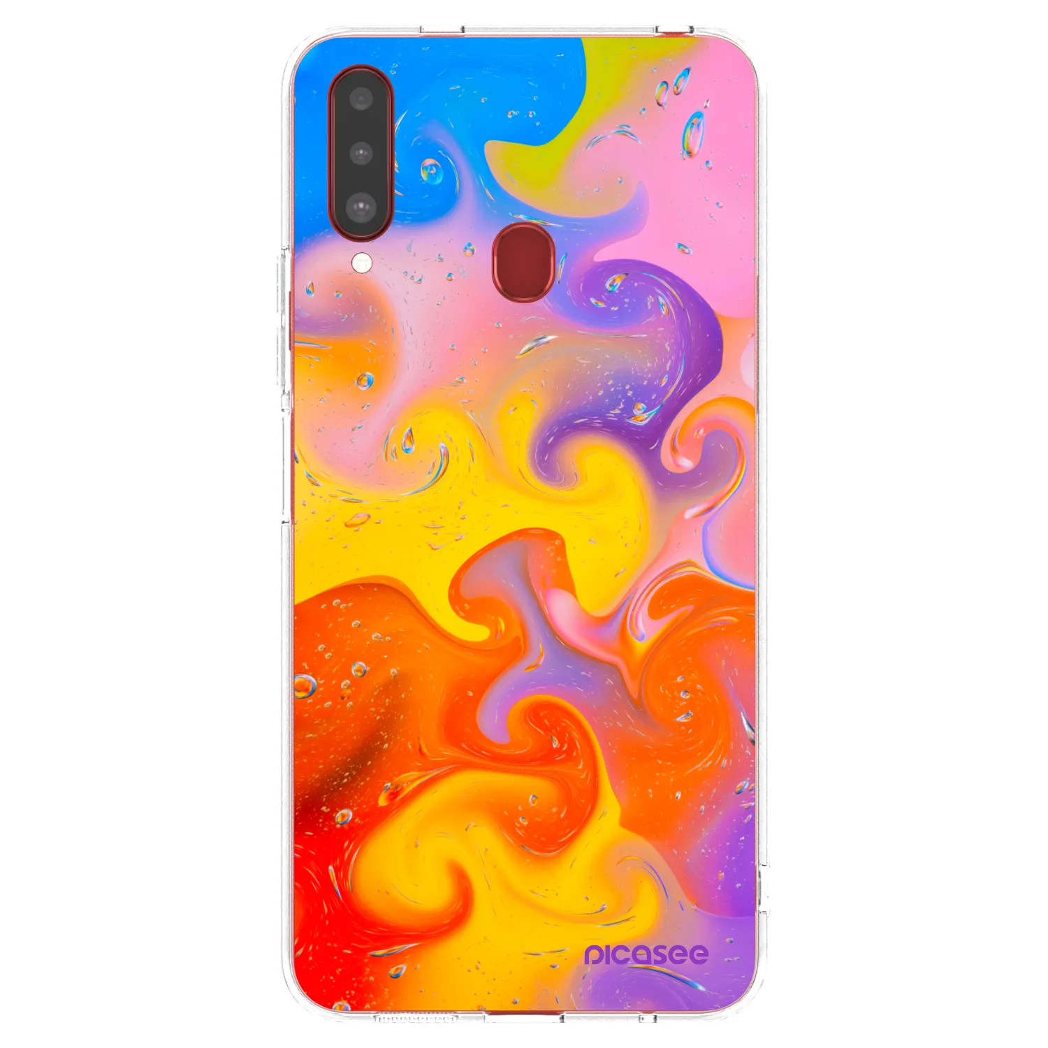 Picasee διαφανής θήκη σιλικόνης Samsung Galaxy A20s - Bubbles