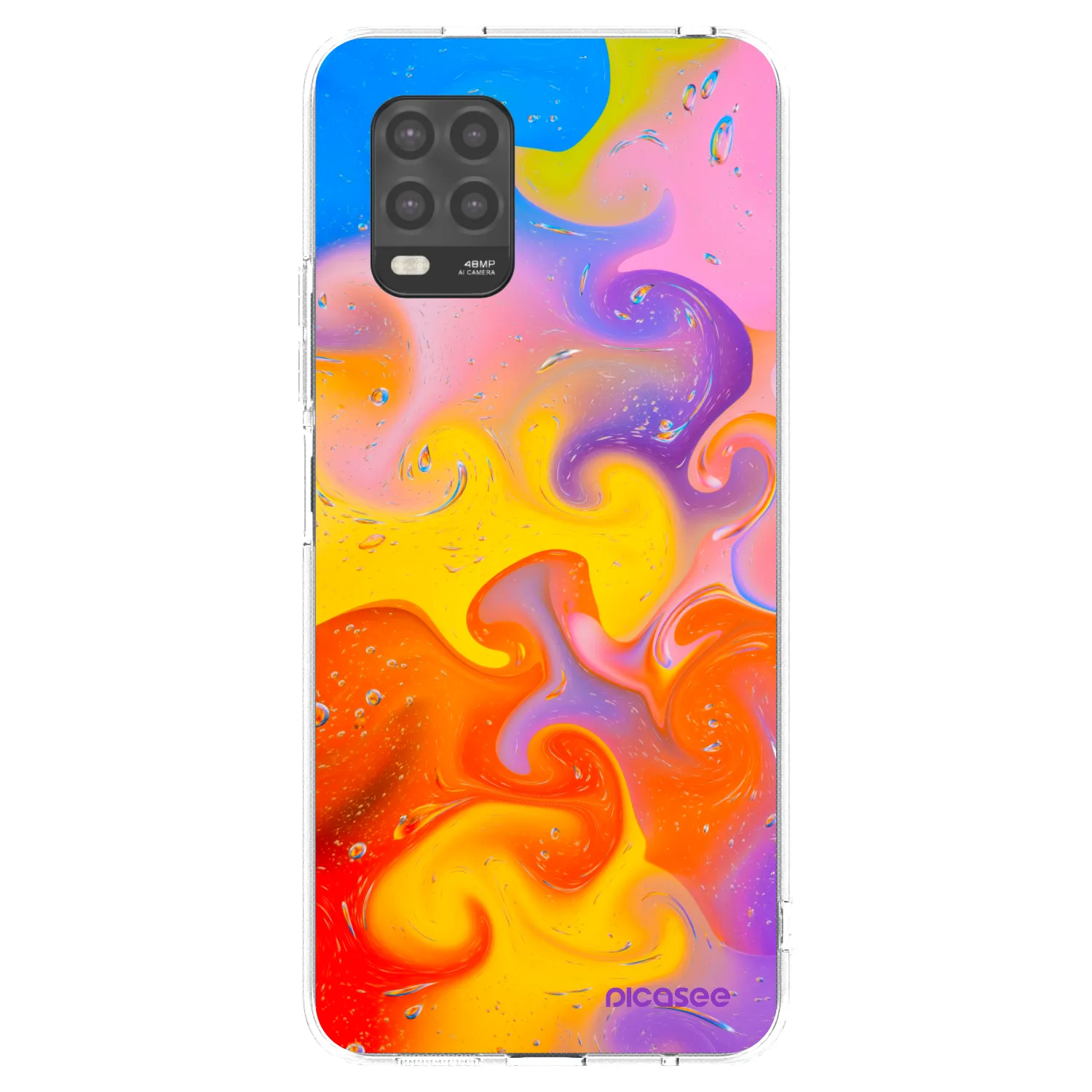 Picasee διαφανής θήκη σιλικόνης Xiaomi Mi 10 Lite - Bubbles