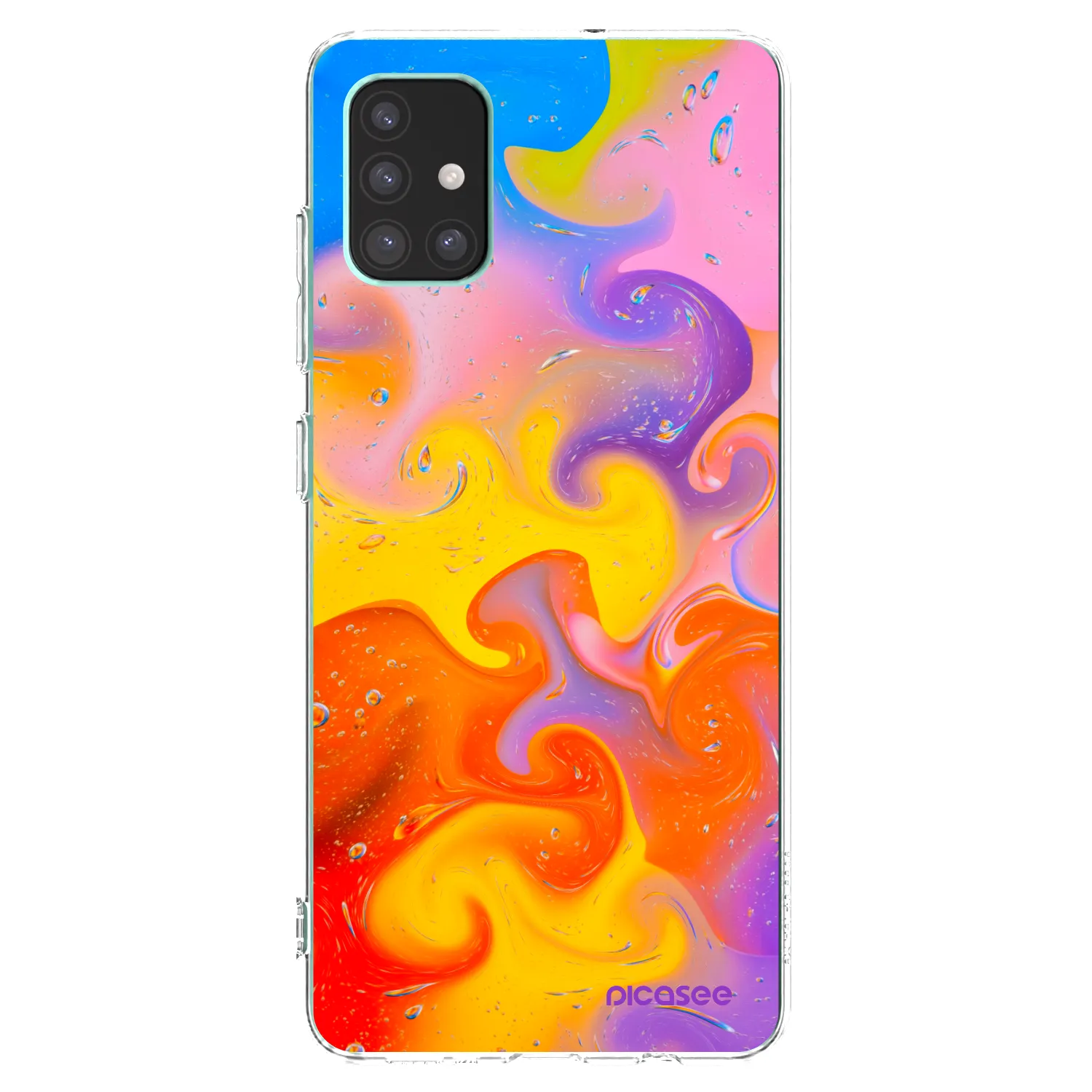 Picasee διαφανής θήκη σιλικόνης Samsung Galaxy M51 M515F - Bubbles