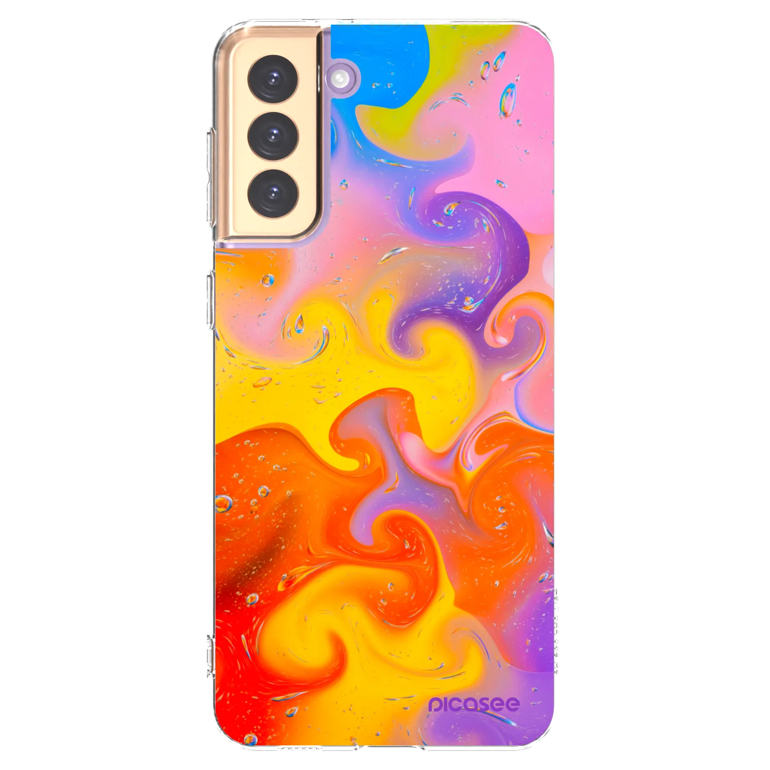 Picasee διαφανής θήκη σιλικόνης Samsung Galaxy S21+ 5G G996F - Bubbles