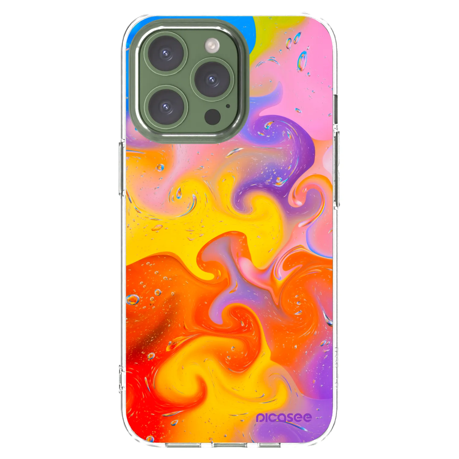 Picasee διαφανής θήκη σιλικόνης Apple iPhone 13 Pro - Bubbles