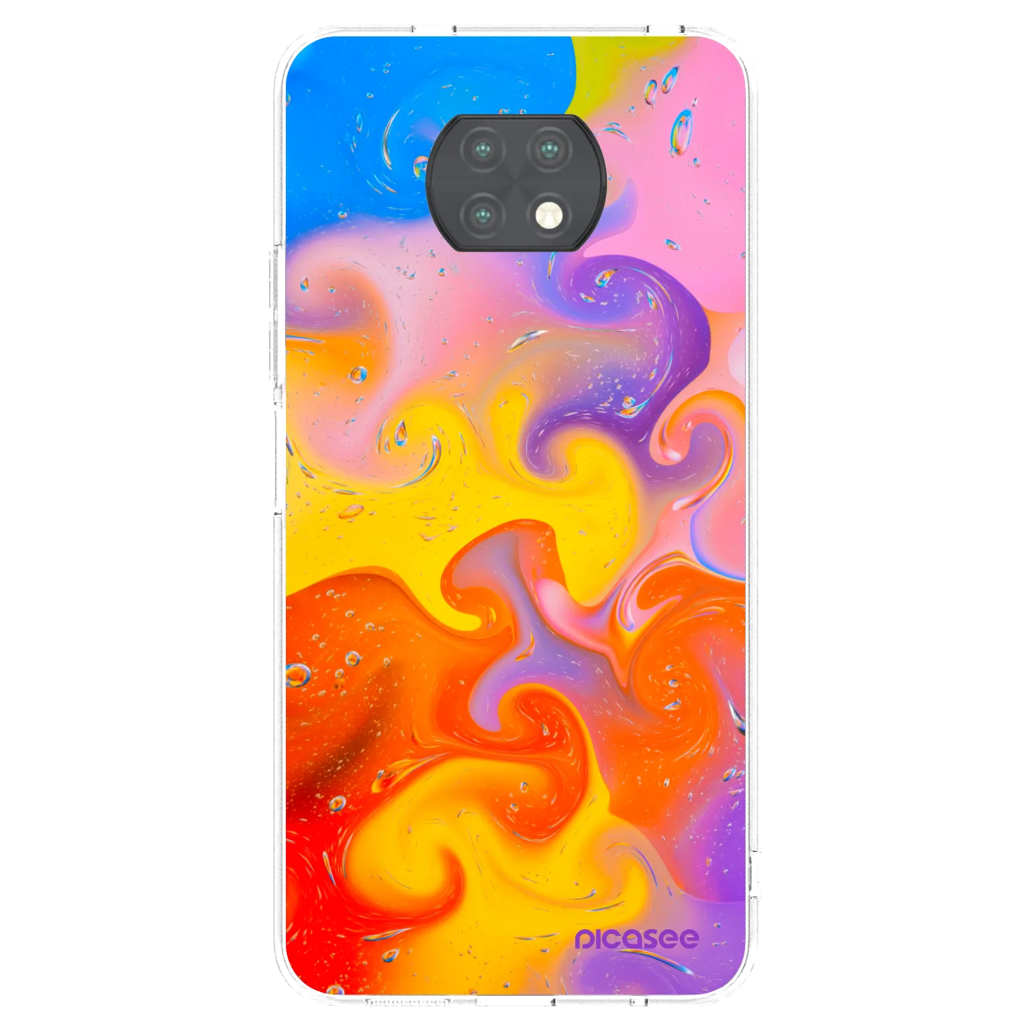 Picasee διαφανής θήκη σιλικόνης Xiaomi Redmi Note 9T - Bubbles