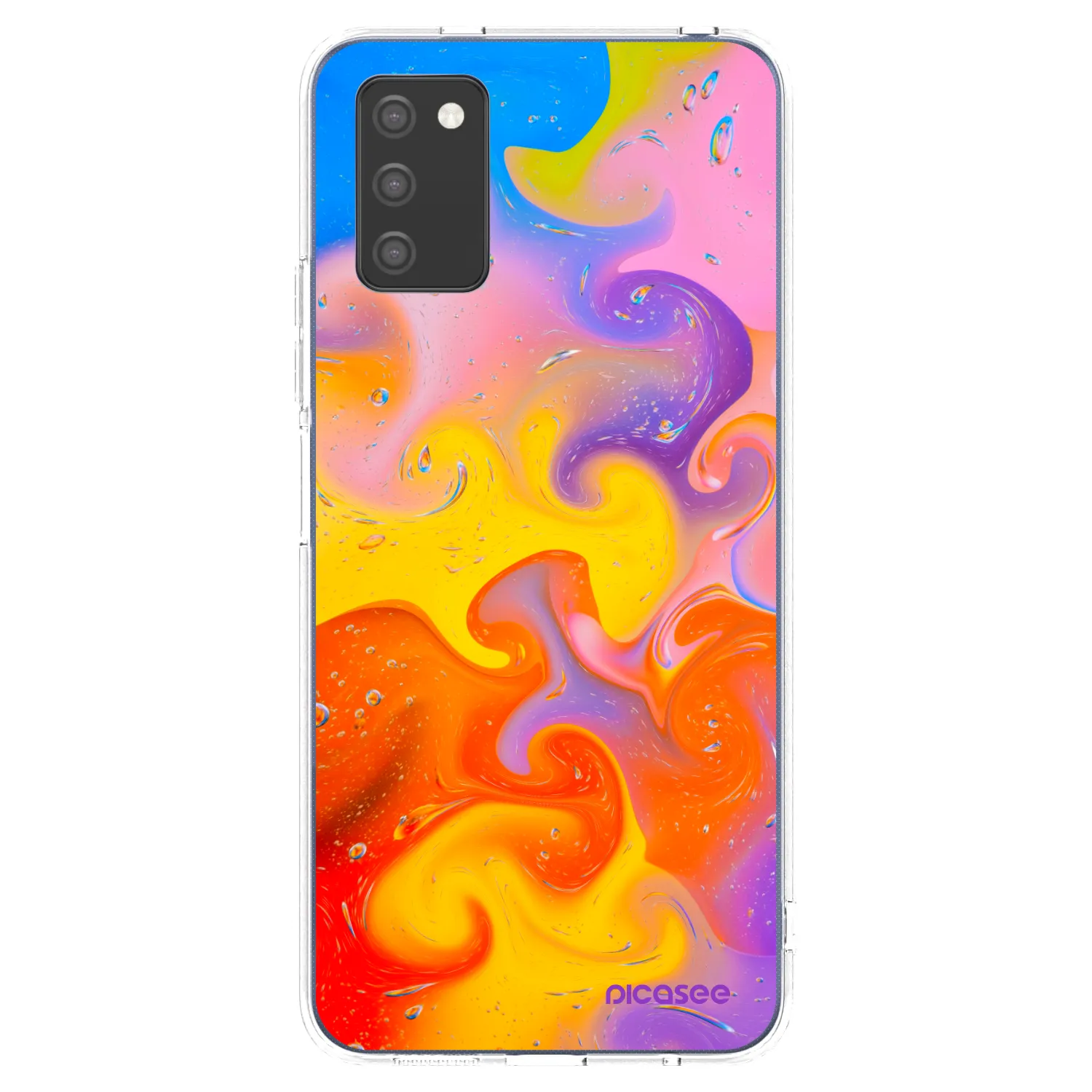 Picasee διαφανής θήκη σιλικόνης Samsung Galaxy A03s A037G - Bubbles