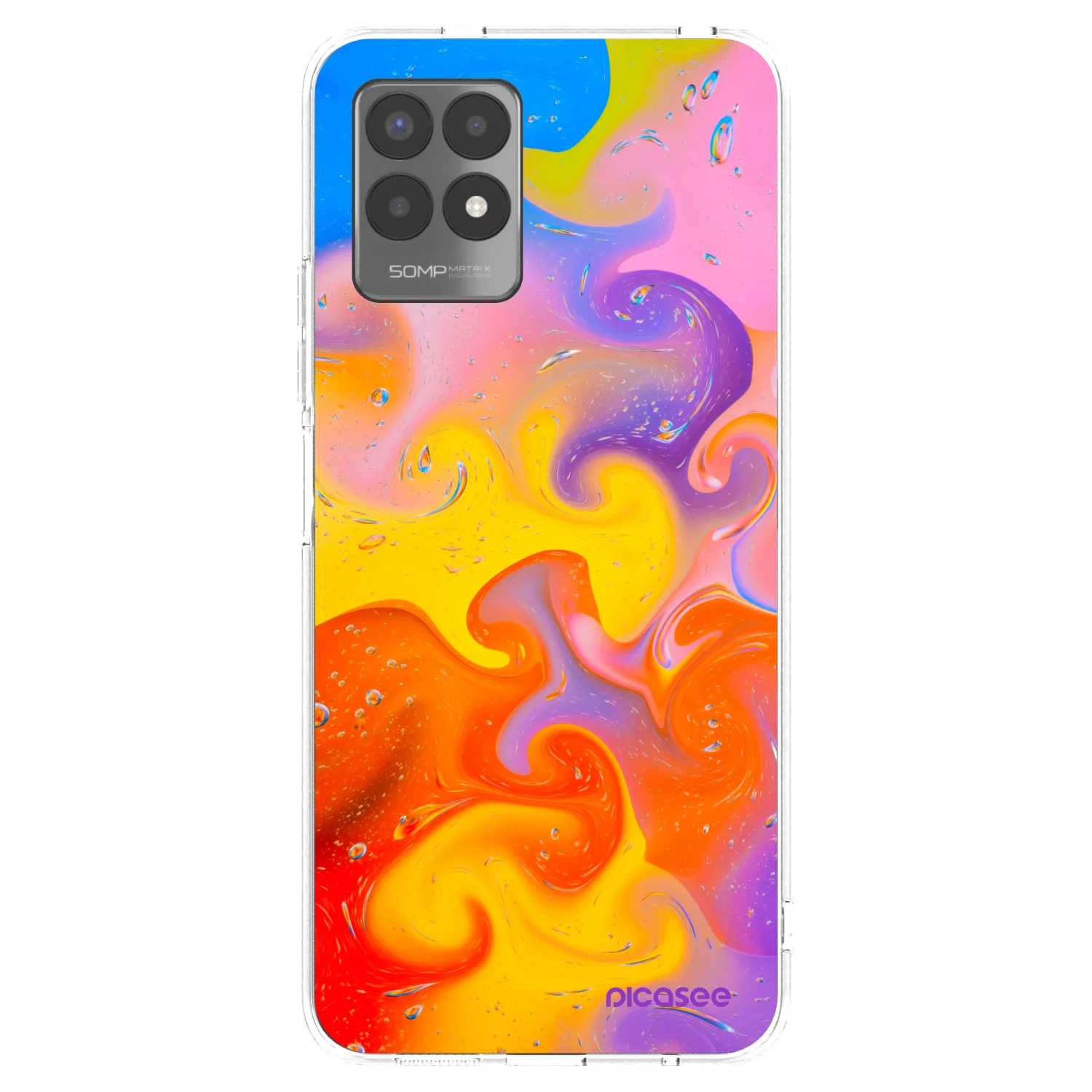 Picasee διαφανής θήκη σιλικόνης Realme 8i - Bubbles