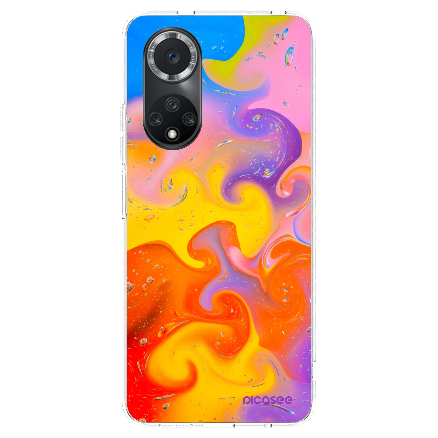 Picasee διαφανής θήκη σιλικόνης Huawei Nova 9 SE - Bubbles