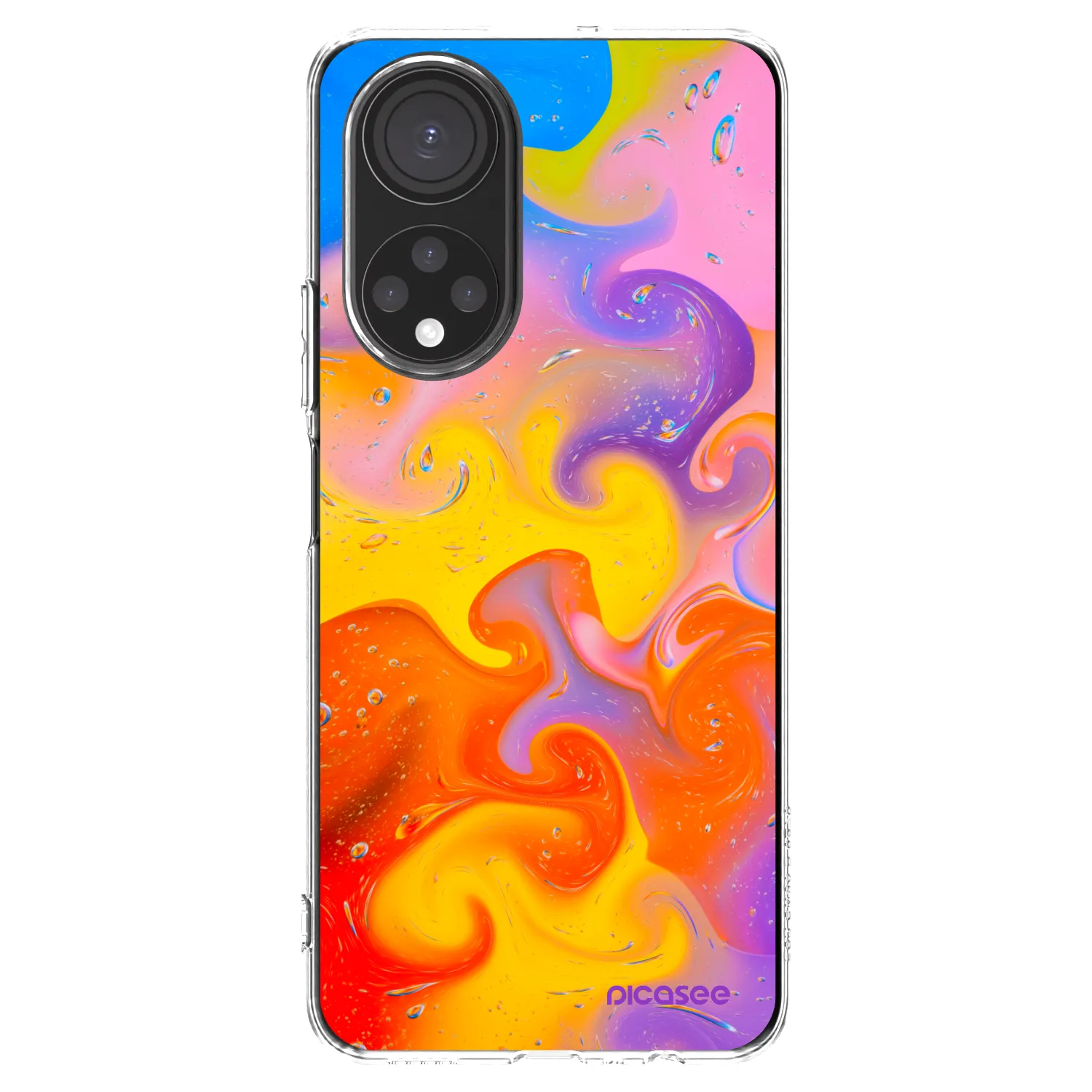 Picasee διαφανής θήκη σιλικόνης Honor X7 - Bubbles