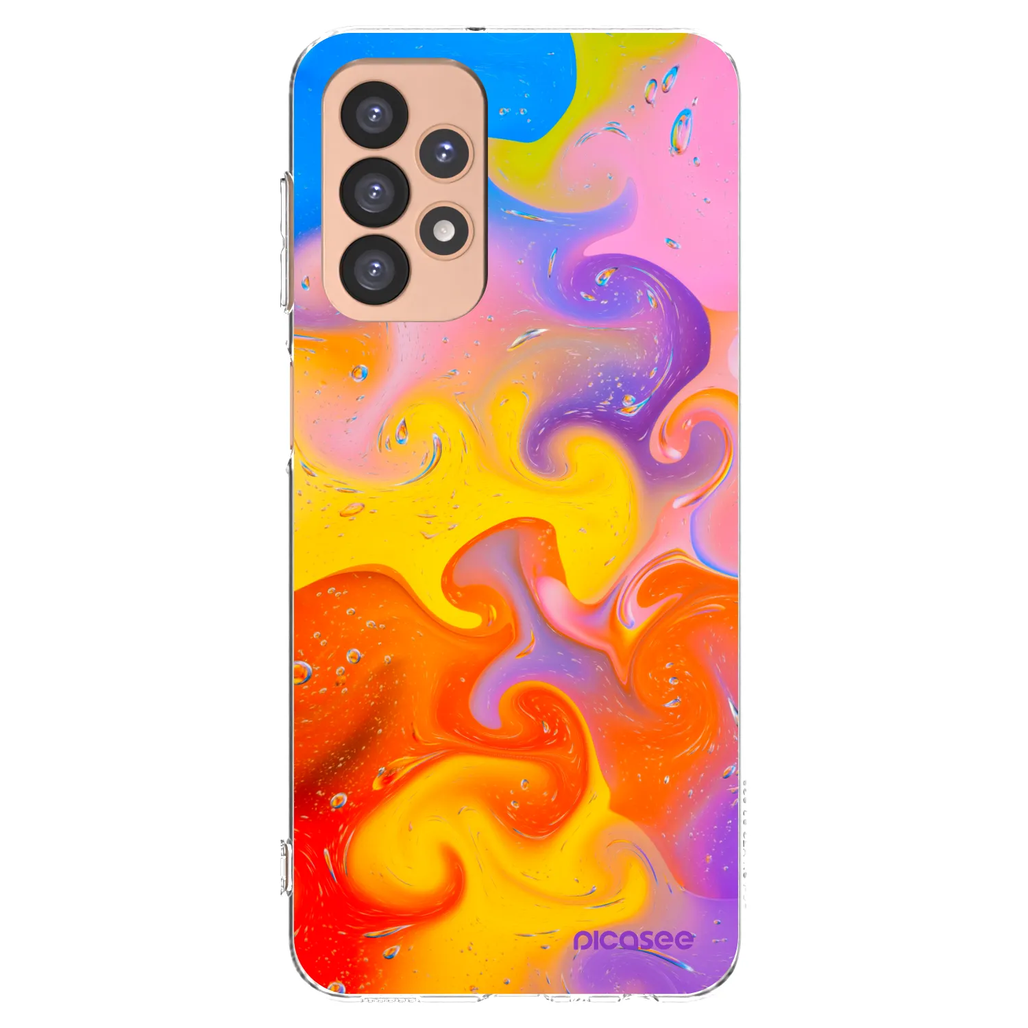 Picasee διαφανής θήκη σιλικόνης Samsung Galaxy A23 A236B 5G - Bubbles