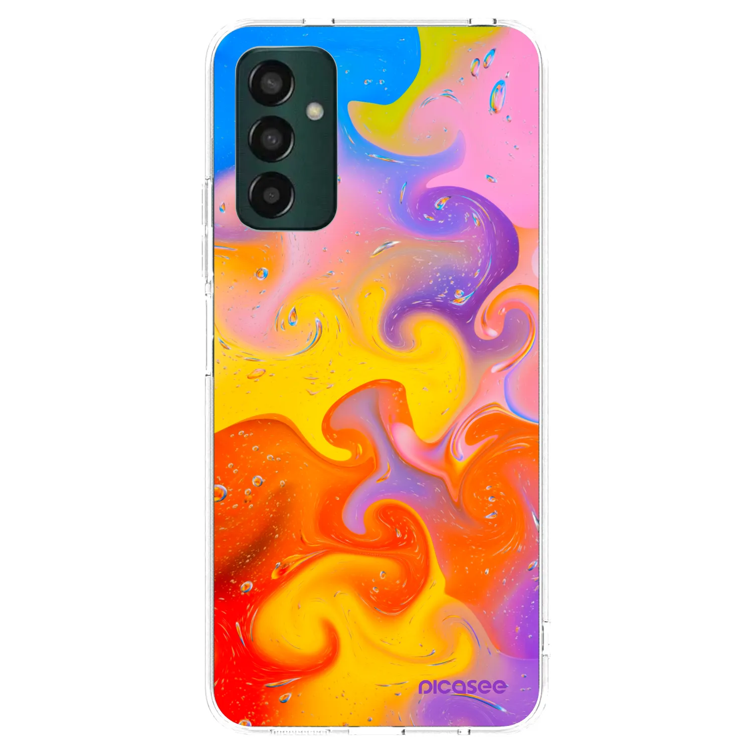 Picasee διαφανής θήκη σιλικόνης Samsung Galaxy M23 5G - Bubbles