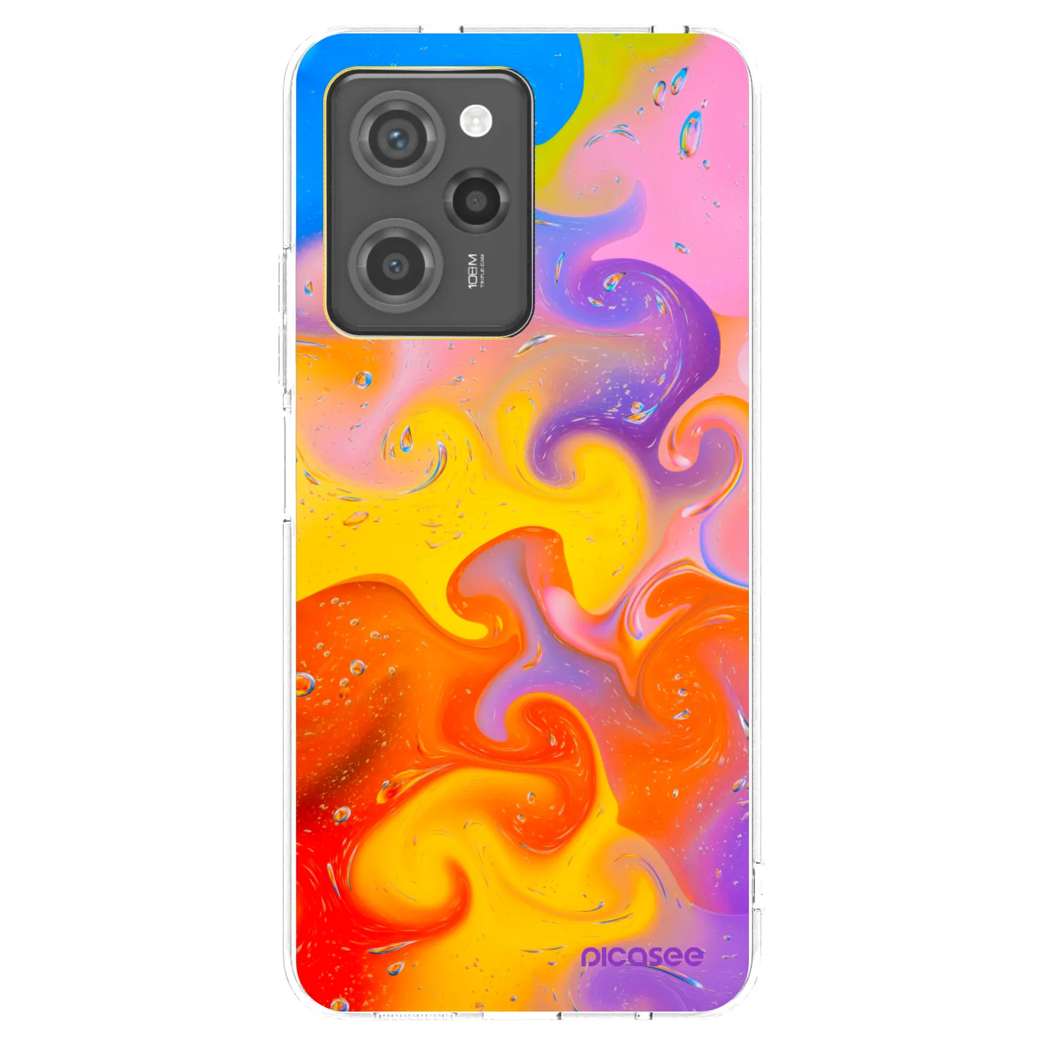 Picasee διαφανής θήκη σιλικόνης Xiaomi Poco X5 Pro - Bubbles