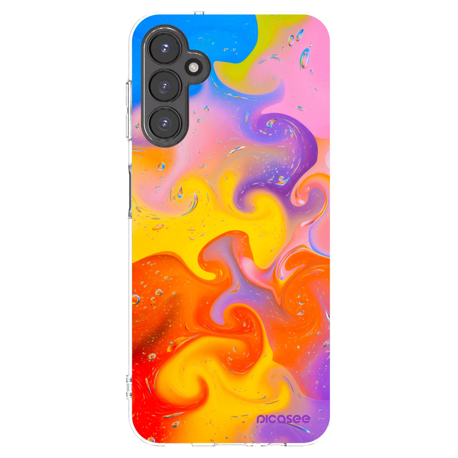 Picasee διαφανής θήκη σιλικόνης Samsung Galaxy A14 4G A145R - Bubbles