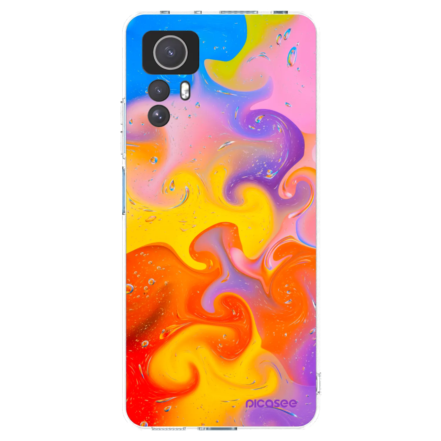 Picasee διαφανής θήκη σιλικόνης Xiaomi Redmi Note 12S - Bubbles