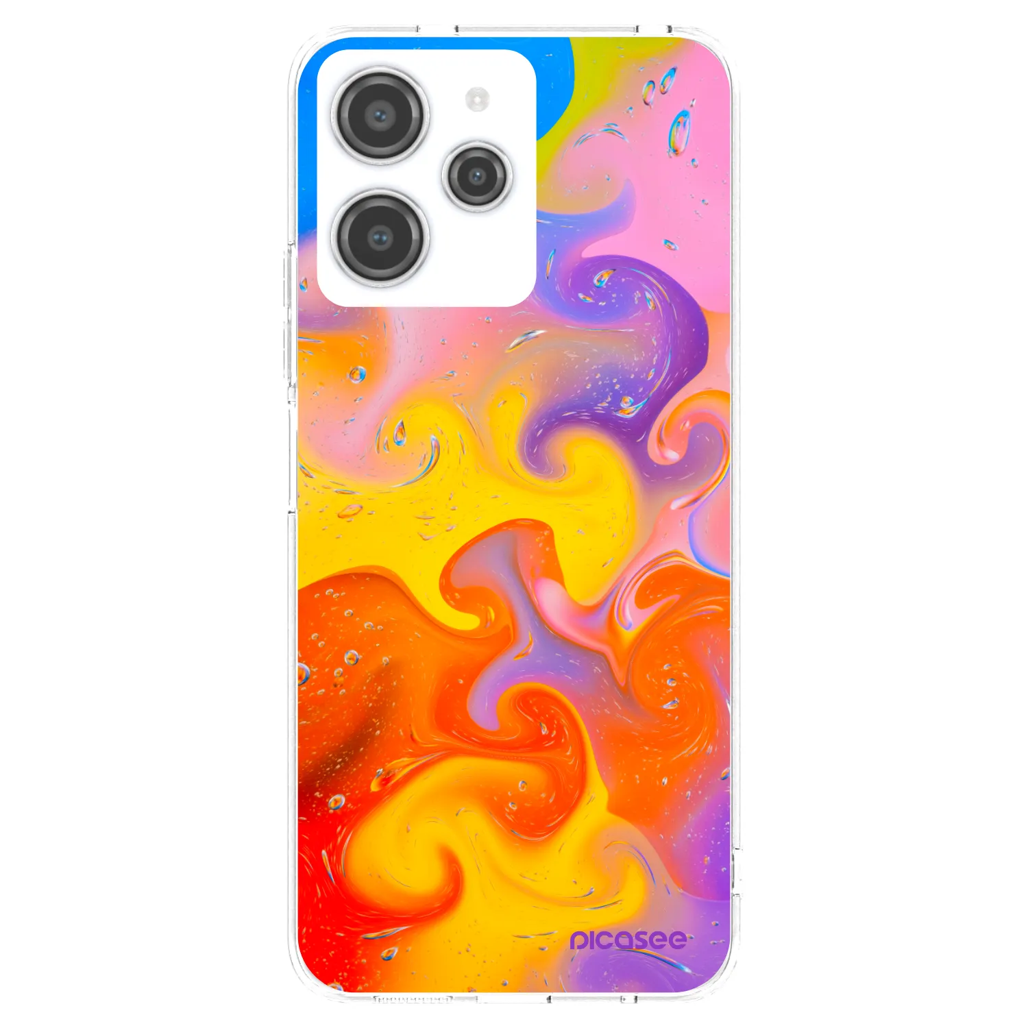 Picasee διαφανής θήκη σιλικόνης Xiaomi Redmi 12 4G - Bubbles