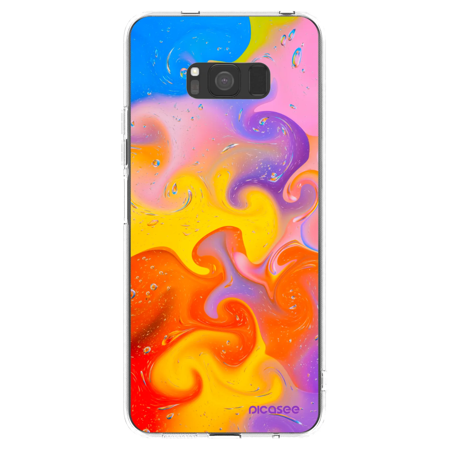 Picasee διαφανής θήκη σιλικόνης Samsung Galaxy S8 G950F - Bubbles
