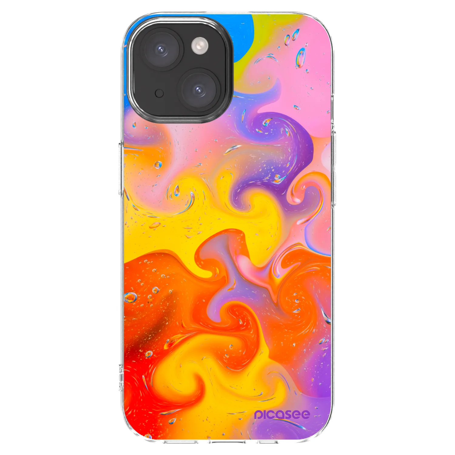 Picasee διαφανής θήκη σιλικόνης Apple iPhone 15 - Bubbles