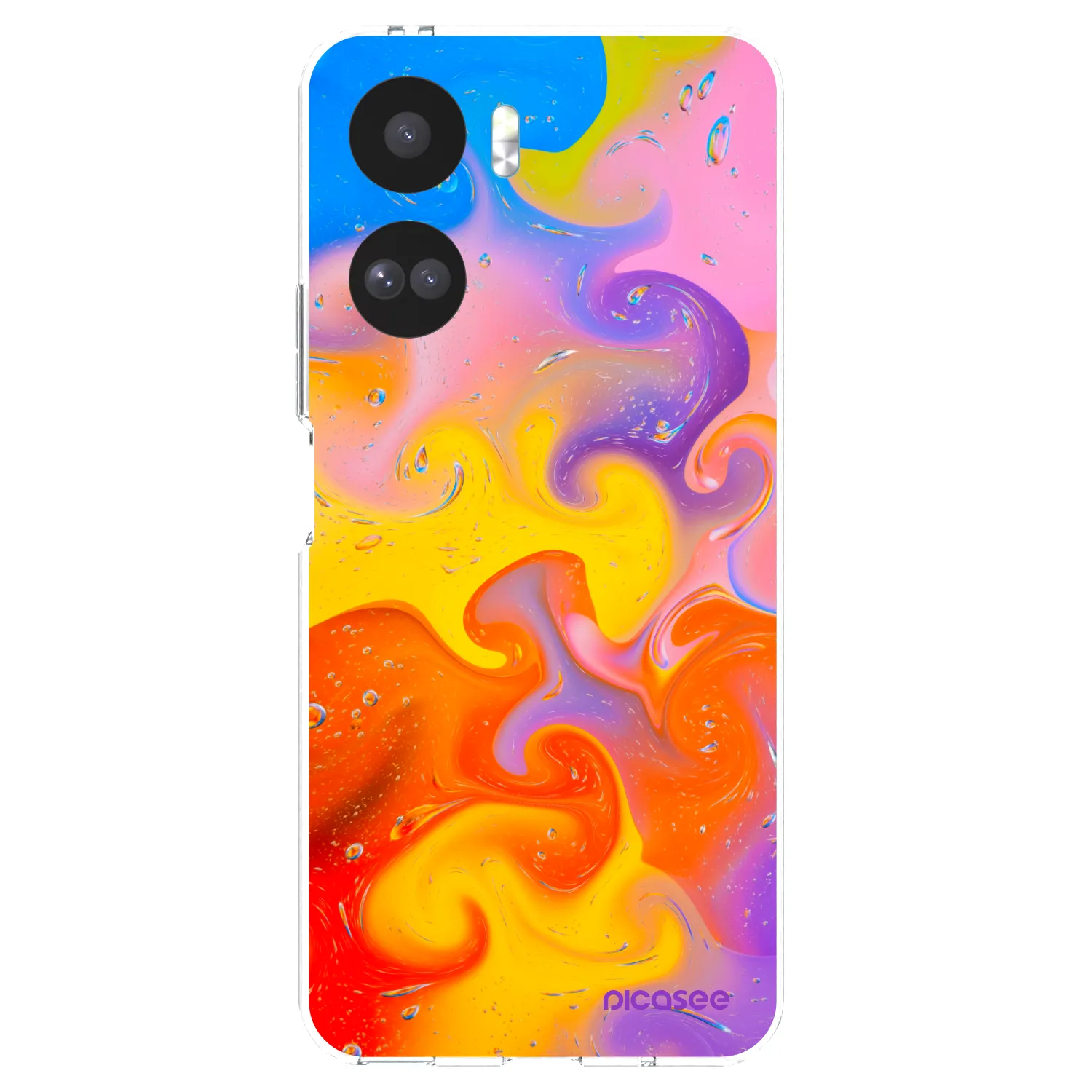 Picasee διαφανής θήκη σιλικόνης Honor 90 Lite 5G - Bubbles